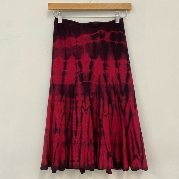 Valentino pink/purple tie-dye skirt small made in Italy‎